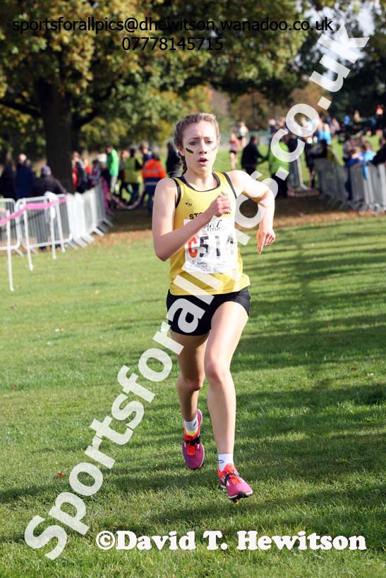 Womens under-17s Northern Cross Country Relays, Graves Park, Sheffield. Photo: David T. Hewitson/Sports for All Pics